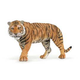 Papo - Tiger - Realistic Figurine - for Ages 3+ - Wild Animal Kingdom Collection - Hand Painted - Highly Detailed - Durable and Educational - Gift Idea - Collectable - Tiger Figurine - Wild cat Model