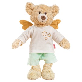 Heless Cuddly Toy Teddy Hope with Guardian Angel Outfit, Approx. 22 cm Teddy Bear to Put on and Take Off, Love and as a Playmate