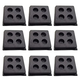 ACTIVLIFE for Set of 9 Heavy Duty Anti Vibration Isolation Rubber Pads 2" x 2" x 3/4"