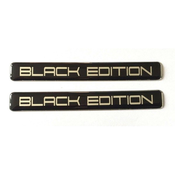 Gelz 2 x 106mm BLACK EDITION Domed Stickers/Decals