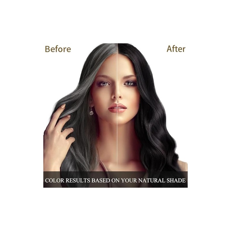 Champú Instant Hair Color para Cabello,Champú para Teñir el Cabello