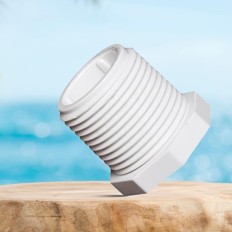 Ozmosis 0.75" PVC Male Thread Plug Pipe Pressure Fitting, schedule