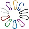 10 Pcs Carabiner Clip, 46mm/1.6inch Multicolor Locking Key Chain Clips,