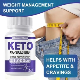 240 cápsulas Keto BHB quemador de grasa cetona avanzado suplemento de pérdida de peso ACV