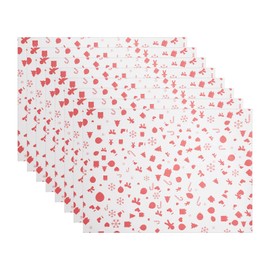 uxcell 100pcs Christmas Wax Paper Sheets for Food Wrapping, Food Picnic Paper, Sandwich Wrap Paper for Food Basket Liner Greaseproof Paper, Gift Pattern