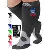 Compression Socks for Women and Men 20-30mmHg Wide Calf -