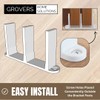 5-Pack Sliding Closet Door Floor Guide Bracket | Universal Fit