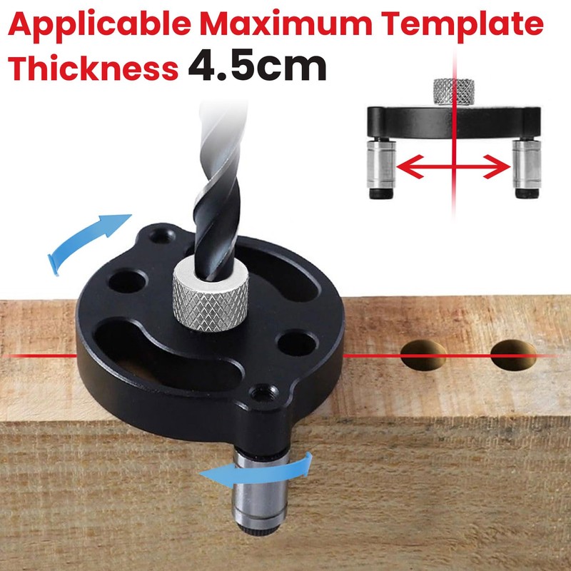 Forbabe Drilling Aid Vertical Drilling Hole Centre Finder with 3/4/5/6/7/8/9/10