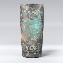 Design Skinz Abstract MultiColor Geometric Shapes Pattern - Skin Decal Vinyl Wrap Kit compatible with the Yeti Rambler Cooler Tumbler Cups