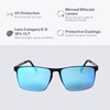 HGIOOIGH Men's Lightweight No Polarized Square Bifocal Reading Sunglasses