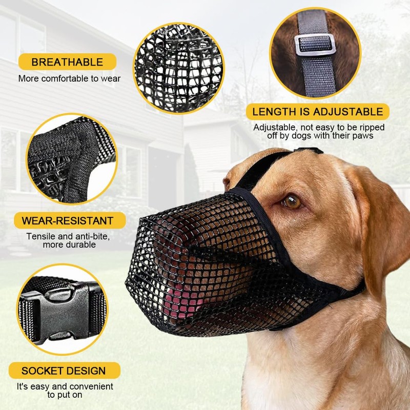 YZROHYI German Shepherd Dog Muzzle, Large, Hunter Muzzles for Small