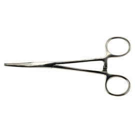 SE 5-1/2" Stainless Steel Self-Locking Straight Forceps - 655FS