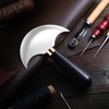 Coowolf Leather Knife with Wooden Handle, Leather Working Tools, Sharp