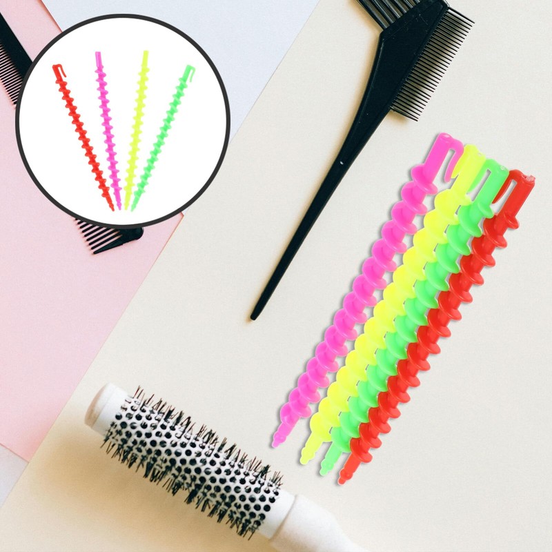 minkissy Spiral Hair Perm Rod 26pcs Plastic Barber Hairdressing Styling