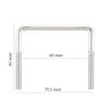 LST U-bracket 60 mm mounting kit set roof box roof