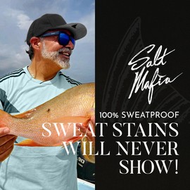 Salt Mafia Hats for Men - Waterproof Hats, Snap Back Curved Brim Surfer Hat