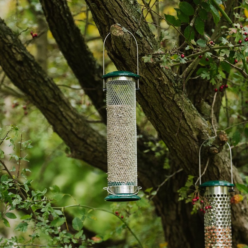 Peckish 60053033 All Weather Sunflower Heart Metal Bird Feeder, Large,