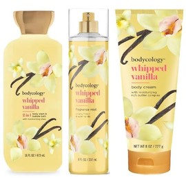 Whipped Vanilla Gift Set: 1 Body Mist, 1 Body Cream, 1 Body Wash/Bubble Bath