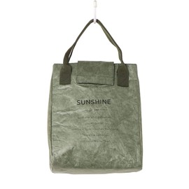 Paper-Like Lunch Bag, Cold Retention, Lunch Bag, Cold Retention, Aluminum Treatment, Lunch Bag, Tyvek (Green)