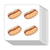Hot Dog Stickers 1in for Scrapbooking, Arts, Craft, Kids DIY,