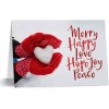 Canopy Street Tarjeta De Navidad Con Forma De Corazón Y