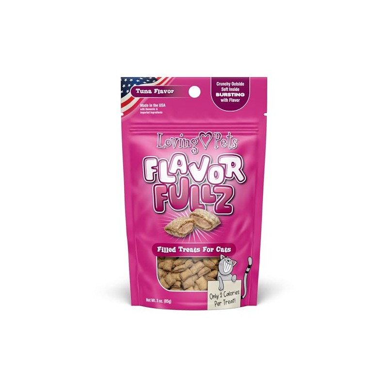 Loving Pets Flavorfullz Filled Treats for Cats, Tuna 3 oz.