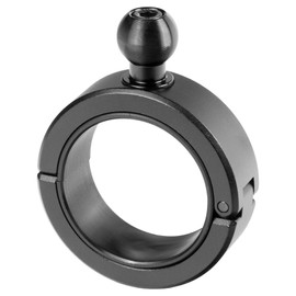 Tackform 20 Series BC1 Bar Clamp with 20mm Aluminum Ball | Billet Aluminum Clamp With Rubber Insert For 2" Bars ONLY | Black