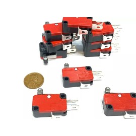endlessparts 10 Pieces Limit Micro roller Switch V-155-1C25 SPDT Snap Action Momentary B1