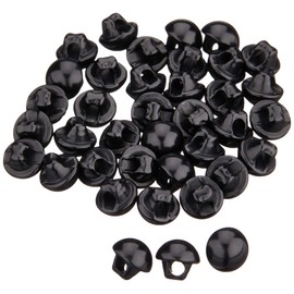 Nippon Chuko CE141-1-144 Back Hole Eyeball Buttons, 144 Pieces, 0.2 inch (6 mm), Black, Craft Supplies, Buttons, Hooks, Eyeball Buttons