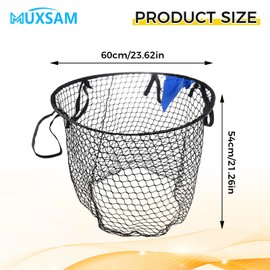 2PCS Soccer Top Bins Target Net,60cm Football Goal Top Corner Training Target Net with Adjustable Straps,Football Goal Target Bag for Kids Kicking Shootings Accuracy Training Practice Equipment ﻿