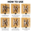 Sliding Door Locks, 90/180 Sliding Door Bolt for Sliding Doors,