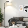 【Upgraded】 Dimmable Floor Lamp, 1200 Lumens LED Bulb Included, Gold