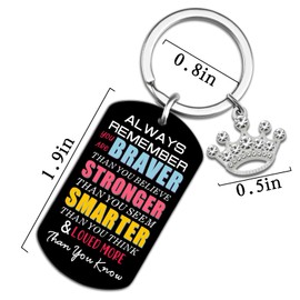 Teen Girl Stocking Stuffers Women 2024 For Teen Girls 14-16 Inspirational Keychain Gifts For Women Cheer Up Gifts For Her Friend Daughter Encouragement Spiritual Gifts Accessories Birthday Christmas