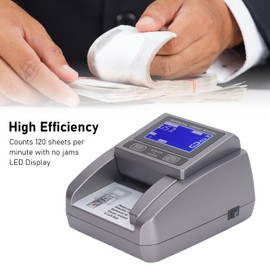 Money Counter Machine, Detection Method Adopted IR, MG, MT, Accurate Detection, Denomination Money Counter Machine Commercial Handheld, Display HD LCD, for Banks, for Stores (US