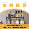 Spice Rack Wall with Spice Box & Kitchen Roll Holder,