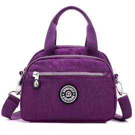 Outreo Women Handbag Small Messenger Bag Waterproof Shoulder Bag Lightweight Cross Body Bag Casual Satchel for Sport Girls Side Bag