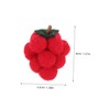 TEHAUX 3pcs Adorable Felt Hair Clips Cartoon Poached Fruit Design
