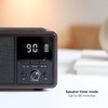 mooas Retro Bluetooth Radio Speaker, Wireless Charging Desk Clock, Bedside