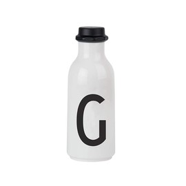 Design Letters Drinking Melamine Personal Initial Alphabet Bottle G