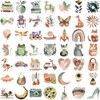 50 Pieces Bohemian Stickers Waterproof Vinyl Stickers Abstract Art Beautiful