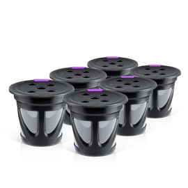 Pack of 6 Reusable K Cups Compatible for K eurig K-Supreme and K-Supreme Plus, Refillable K Coffee Pods with Stainless Mesh Coffee Filter