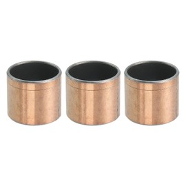 sourcing map 3 Pcs Sleeve Bearing 7/8" Bore x 1" OD x 7/8" Length Plain Bearings Wrapped Oilless Bushings Self-Lubricating Bushings for Sliding Parts of Machinery