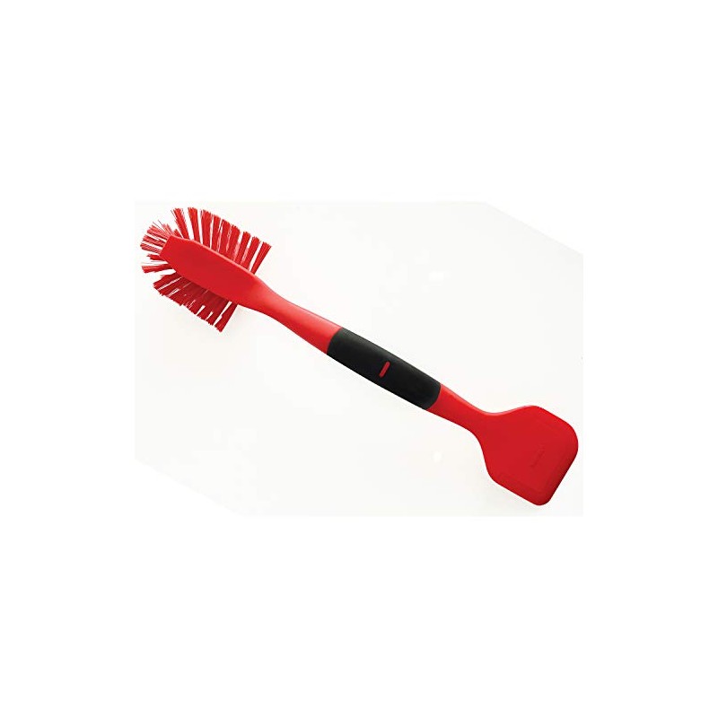 Norpro 1088R Cepillo de fregar/raspador, rojo, 13 pulgadas