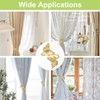 UFURMATE Gold Curtain Tiebacks, 6Pcs Metal Double Butterfly Drapery Holdbacks
