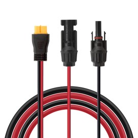 Leehitech XT60 Adapter Cable 1 m (12AWG) - High Temperature Resistant (105 °C) / 300 V - Solar Cable with XT60 Connector (Splash-Proof) for Photovoltaics, E-Mobility and More