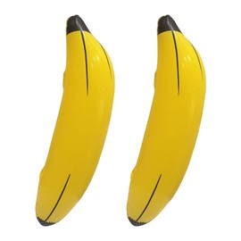 OUDQFCJ Pack of 2 Inflatable Banana, 68 cm Banana Inflatable Toy for Adults Children, Water Toy, Bath Toy for Pool, Beach, Summer, Bathing Fun, Carnival, Themed Party Decoration
