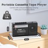 PRUNUS J-360 Cassette Tape Player Boombox with Solar/Rechargeable Battery Operated,AM