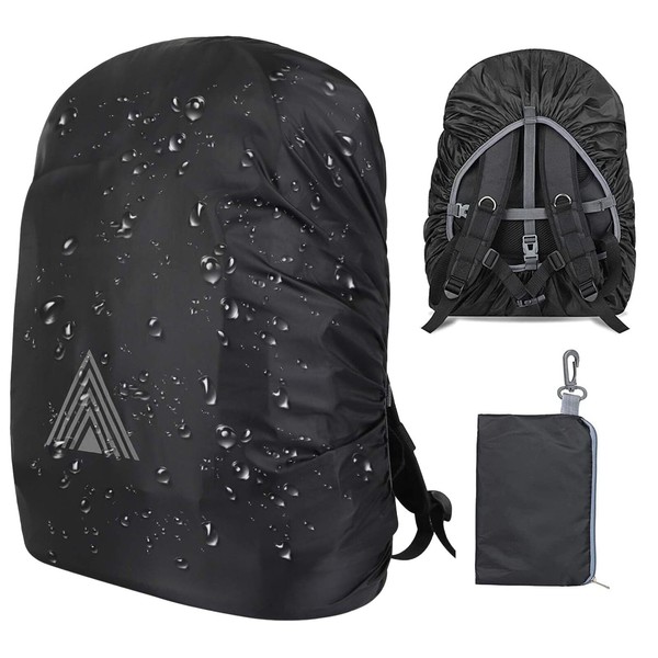 Rain Cover for Backpacks, Waterproof Backpack Rain Cover with Storage