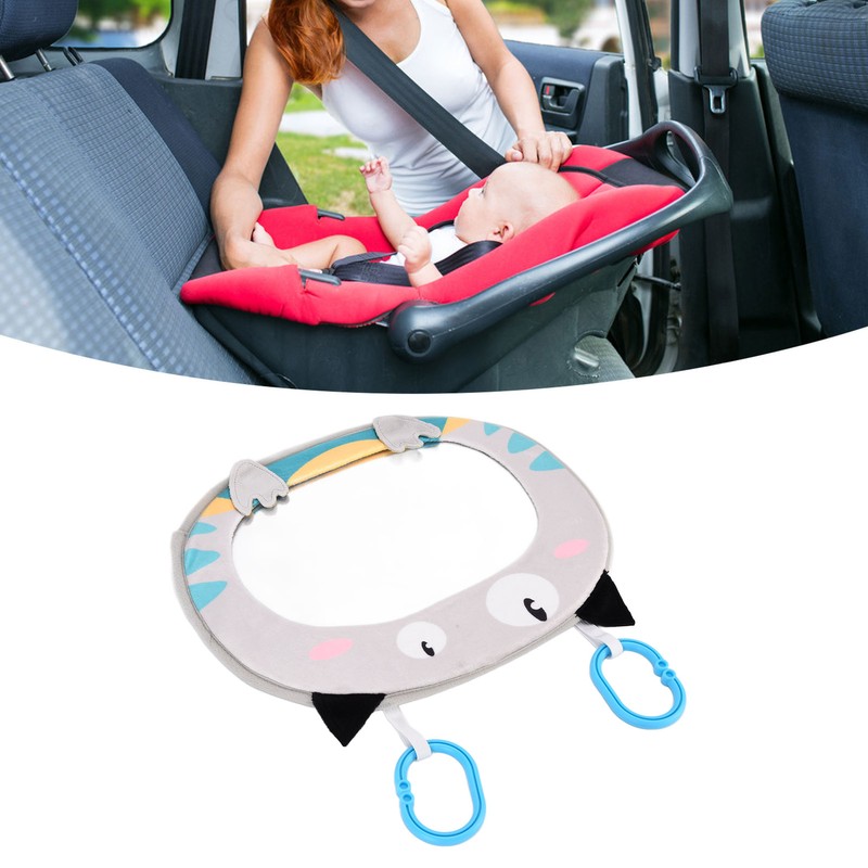 Car Baby Rearview Mirror Cute Acrylic Baby Backseat Mirror Safety