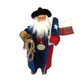 15" Texas Cowboy Santa